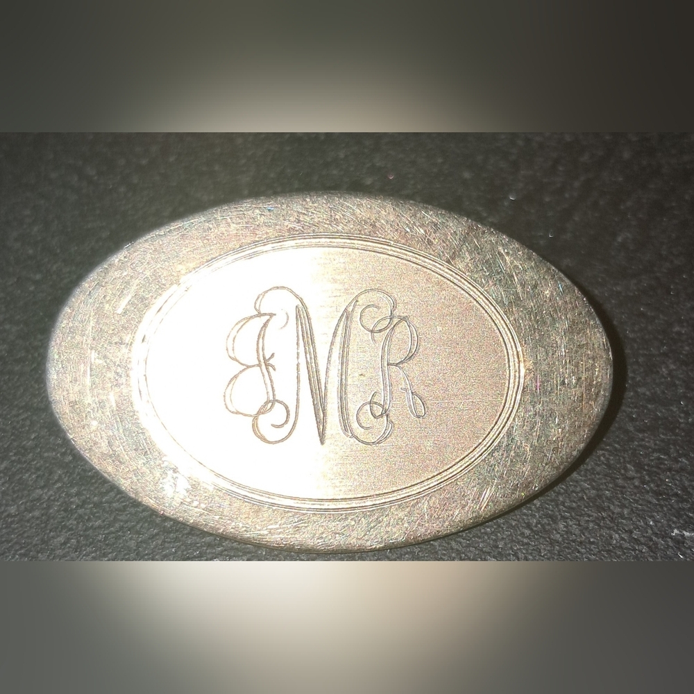 INITIAL JRM LAPEL PIN FASHION JEWELRY